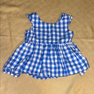 Cat & Jack Blue and White Plaid Dress